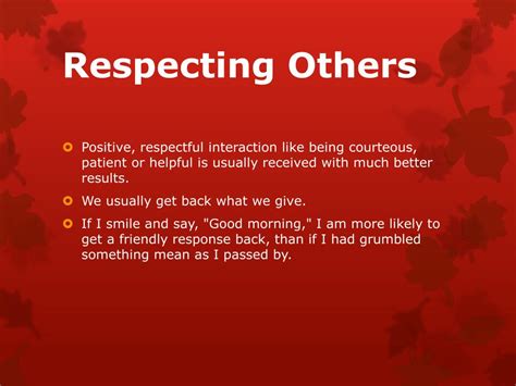 Ppt Respect Yourself And Others Powerpoint Presentation Free