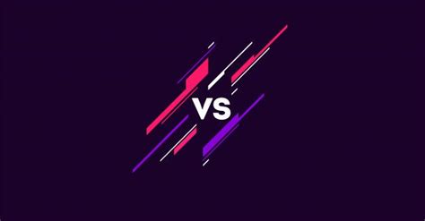 Premium Vector Versus Logo In Dark With Simple Elements Flat Vs