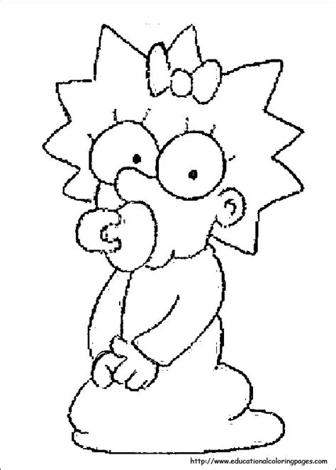 simpsons coloring pages   kids