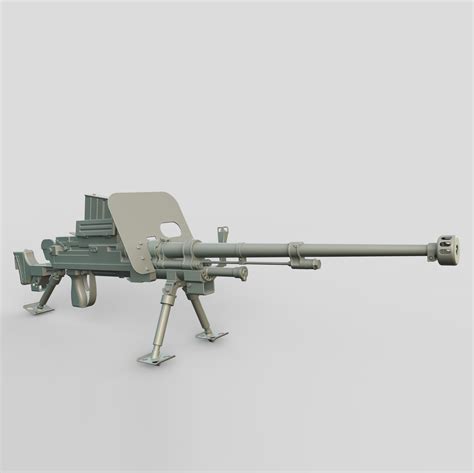 Artstation Japanese Type 97 20mm Anti Tank Rifle Fusion 360