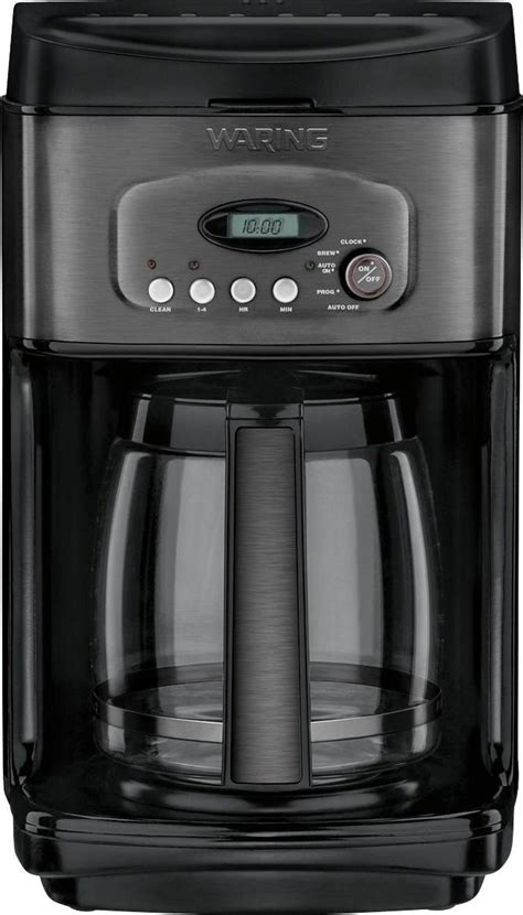 Waring Pro 14 Cup Coffee Maker Black Stainless Steel Dcc 2200bks Best Buy