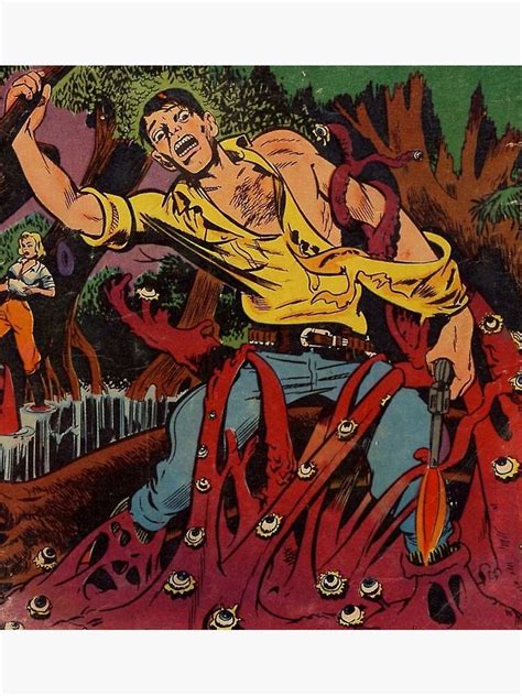 Scary Vintage Comics From Golden Age Horror Comics Poster For Sale By Awesome 4 All Redbubble