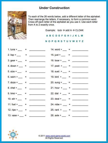 Word Puzzles Printable Fun And Free Word Puzzles Printable Word