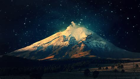 Free Download Dreamy Night Mountains Mountain Lion 19201200 38934 Hd