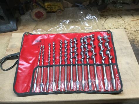 Vintage Irwin Auger Bit Co 13 Piece Auger Brace Bit Set Original Pouch Antique Price Guide