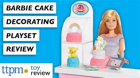 Barbie Cake Decorating Playset From Mattel Youtube