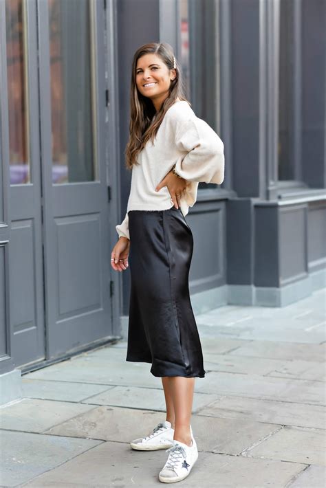 Two Ways To Style Satin Midi Skirt