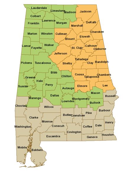 Geographic Regions Alabama Butterfly Atlas