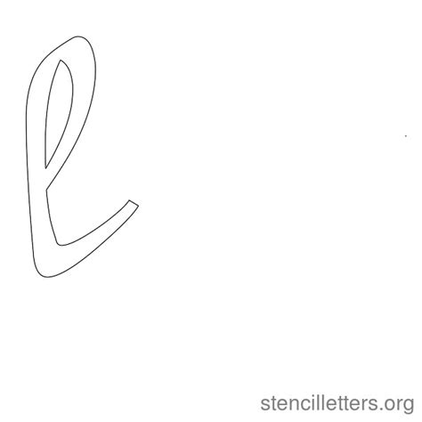 Cursive Letter L Stencils Printable