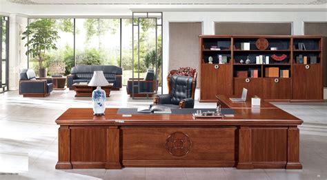 Schreibtisch American Classic Veneered Wood Executive Desk China High