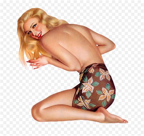 Retro And Vintage Clip Art Pin Up Naked Girl Png Sexy Girl Png Free Transparent Png Images