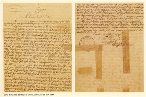 Letter From Andres Bonifacio To Emilio Jacinto An Extremel Flickr