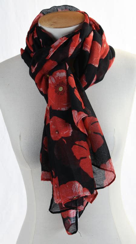 Black Poppy Scarf Air Force Museum