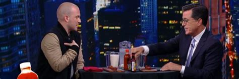 Stephen Colbert Takes The Hot Ones Challenge