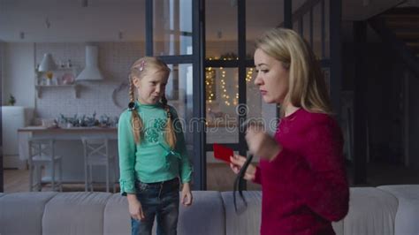 Serious Mom Punishing Naughty Girl For Misbehaving Stock Footage Video Of Naughty Misbehaving