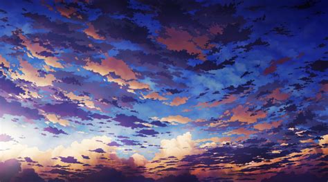 Download Sky Anime Background By Kristopherwilliams Anime Sky Wallpapers Sky Wallpapers
