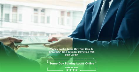 Payday Loans Online Same Day Deposit No Credit Check Bad Credit