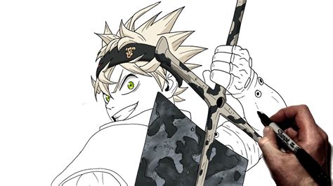 How To Draw Asta Step By Step Black Clover Youtube