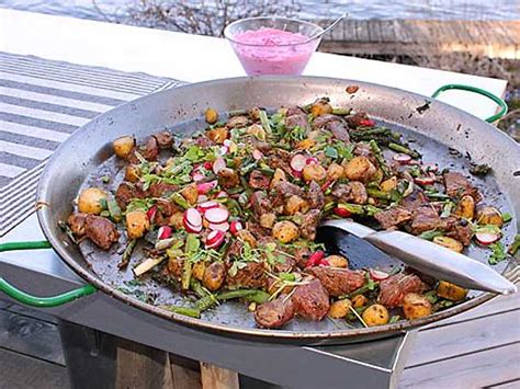 Ernsts lyxpytt med rödbetstzatziki Recept från Köket se