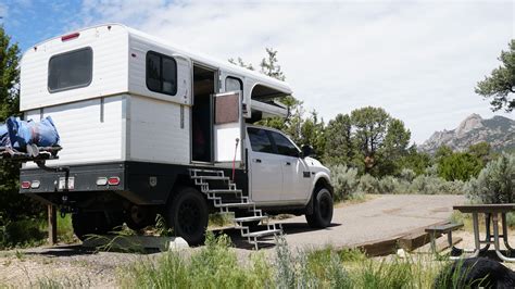 Flatbed Alaskan Camper Truck Camper Built Truck Overland Trailer