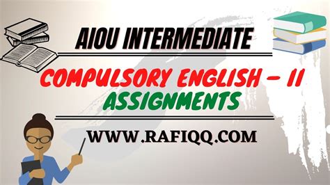 Aiou Faicom Compulsory English Ii 387 Autumn Solved Assignments