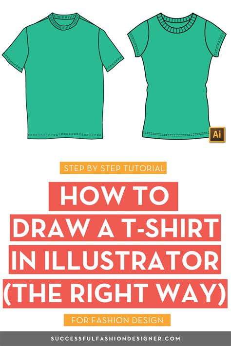 How To Draw A T Shirt In Illustrator The Right Way Courses And Free