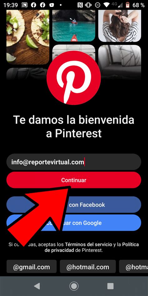 Iniciar sesión en Pinterest en español y entrar gratis Reporte