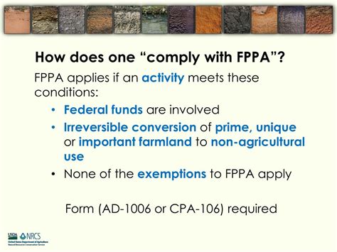 Ppt Farmland Protection Policy Act Fppa Program Overview And Nrcs