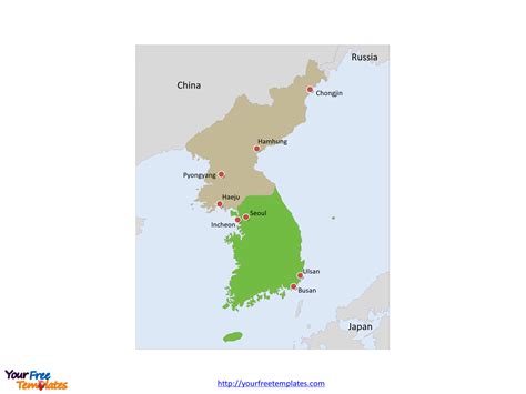.outline korean peninsula geography dokdo map china mongolia japan korea outline map detailed map south korea large map of south korea seoul map printable where is the korean. Free Korea Peninsula Editable Map - Free PowerPoint Templates