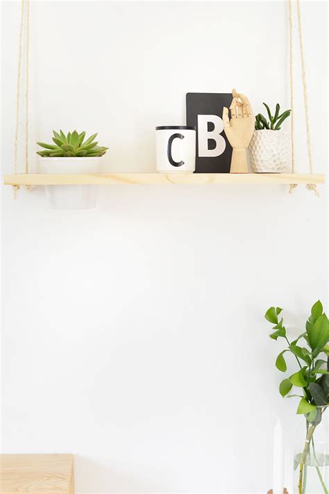 Diy Hanging Plant Shelf — Caroline Burke Burkatron