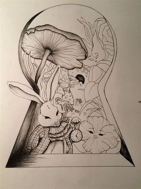 Pin By Tracey Powell On Draww Alice In Wonderland Drawings Hipster