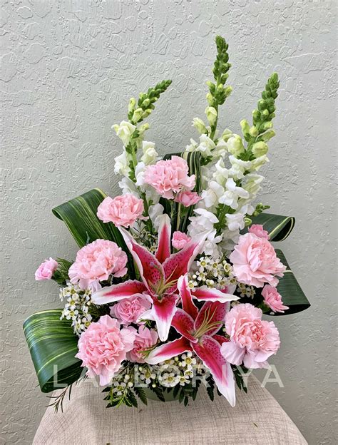 2020 Edition Mothers Day Carnations Bouquet Pink And White In San