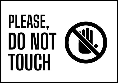 Free Simple Please Do Not Touch Sign Template