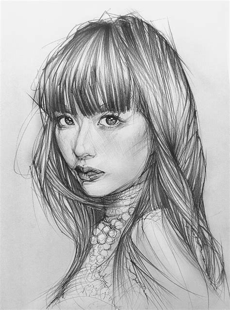 Artstation Pencil Drawing Portrait Toh Yasu藤保 030