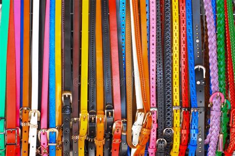 Colorful Fashion Leather Belt Stock Image Image Of Belt Colorful