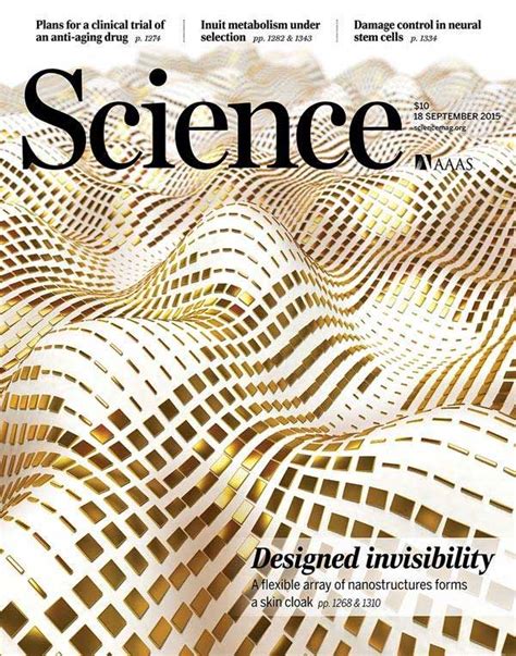 美国版 Science 原版科学杂志 2015年9月刊n18 谷博杂志馆