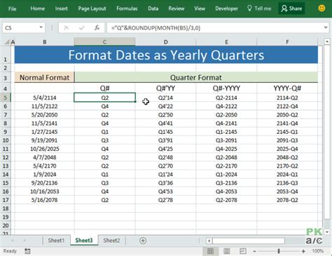 Format Dates As Yearly Quarters In Excel How To