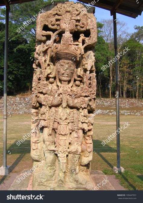 Copan Ruins In The Archaeological Site Of Honduras Stock Photo