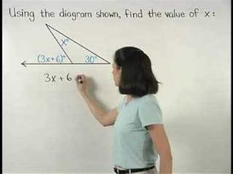 Fist, determine the number of sides. Exterior Angle Theorem - MathHelp.com - Geometry Help ...