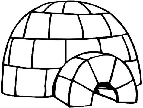 How To Draw An Igloo Coloring Pages Bulk Color Printable Coloring