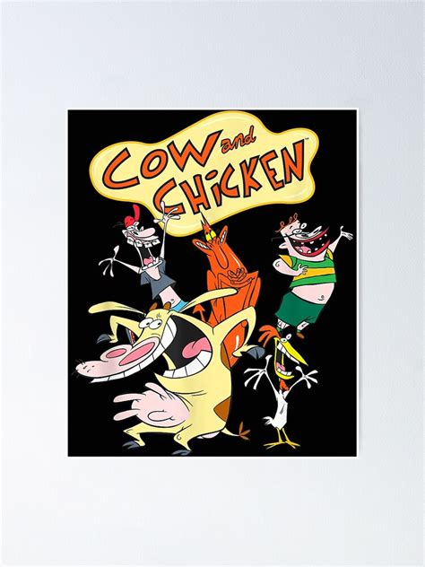 Cartoon Network Cow And Chicken Character Poster For Sale By