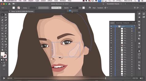 How To Make A Vector Portrait Adobe Illustrator Tutorial — Alice
