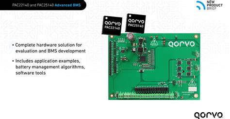 New Product Introduction Battery Management PAC X Qorvo