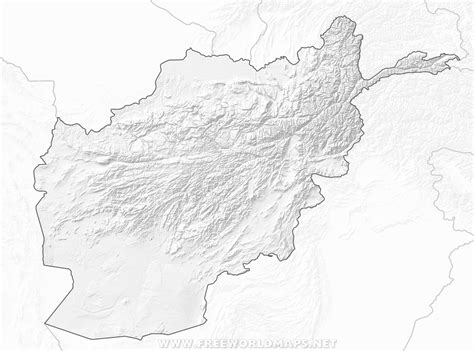 Mapa De Afganistán Geografía De Afganistán