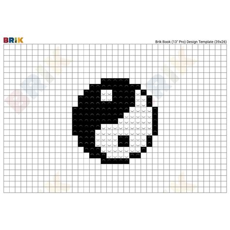 Yin Yang Pixel Art Pattern Pixel Art Grid Minecraft P