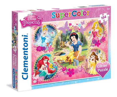 Clementoni 20134 Disney Princess Glitter Puzzle 104 Piece