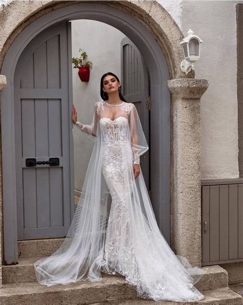 long sleeve wedding cape elegant lace tulle cloak bridal robe personalized sheer cover up etsy