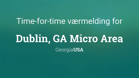Time For Time For Dublin Ga Micro Area Georgia Usa