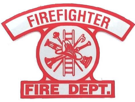 Firefighter Decal Highly Reflective Fire Helmet Or Vehicle Reflective