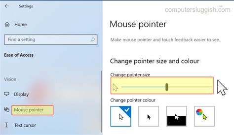 How To Make Your Mouse Pointer Bigger And Easier To See In Windows 10